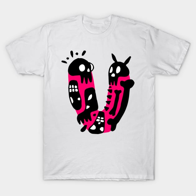 Letter U T-Shirt by Gunes Ozcan